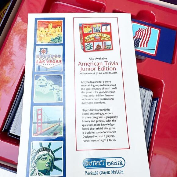 American Trivia Board Game Outset Media American History Classical Education - Picture 6 of 9